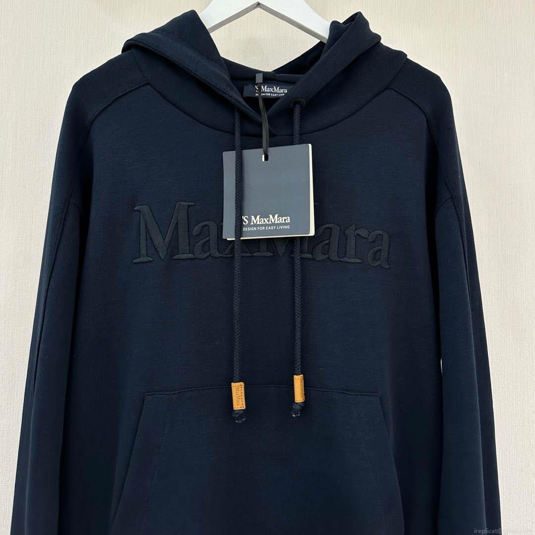 Maxmara Women’s Fashion 2024 Spring New Casual Knitted Logo Embroidered Sweatshirt Set Ma90062