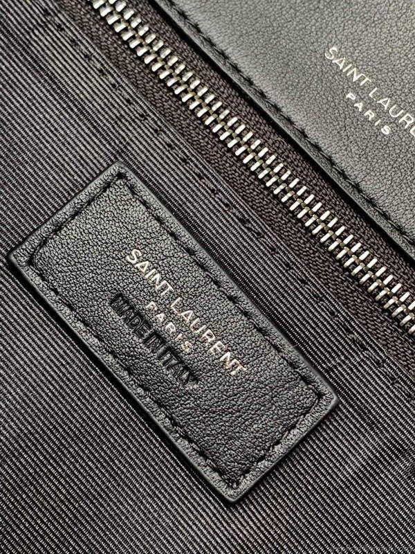 YSL 633158 Niki Medium Chain Bag Canvas And Smooth Leather