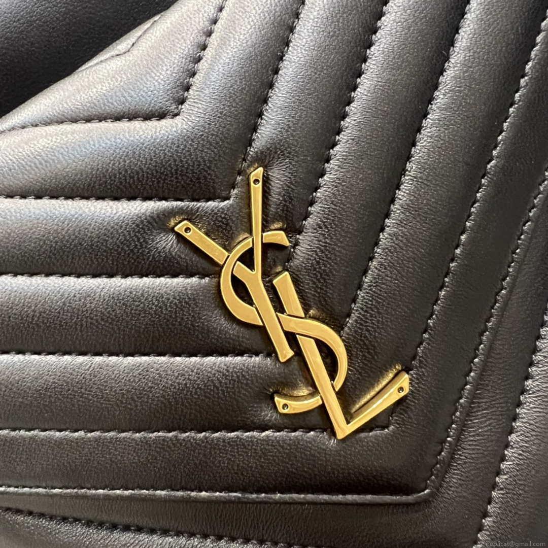 YSL 672609 Joe Backpack In Lambskin Black