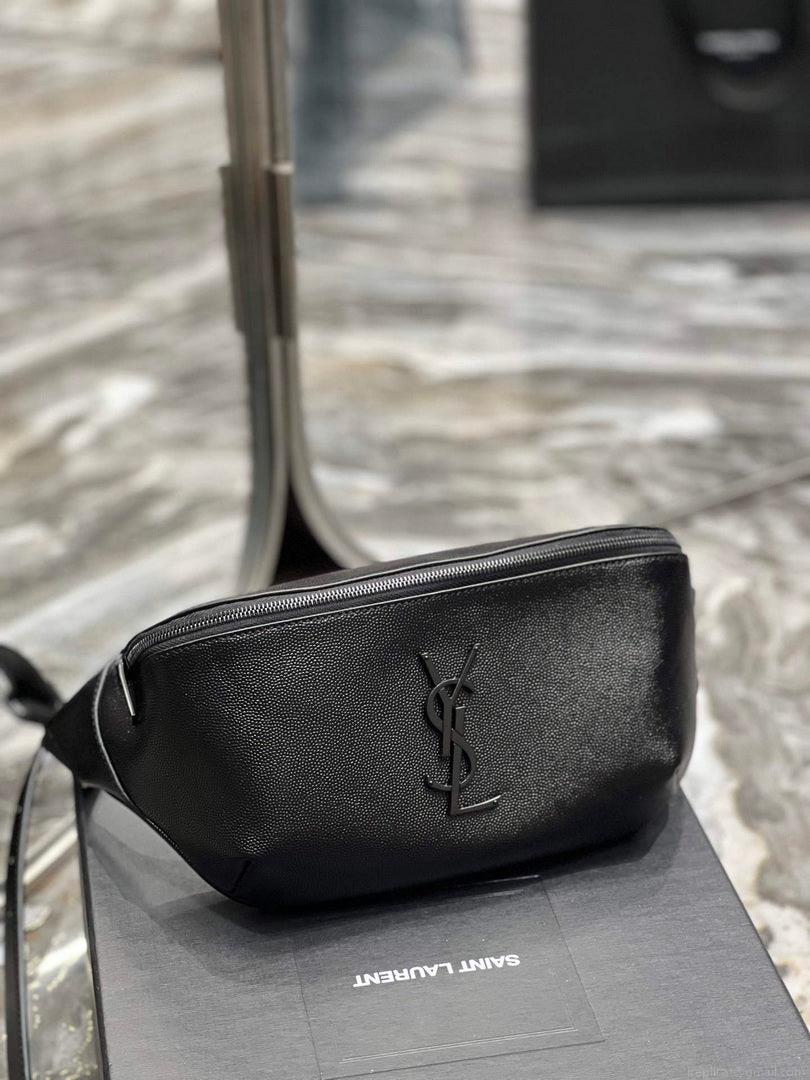 YSL 569737 Classic Crossbody Leather Bag Black Buckle