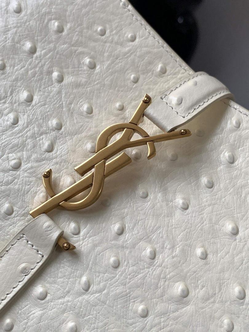 YSL LE5À7 657228 Hobo Bag Ostrich Leather