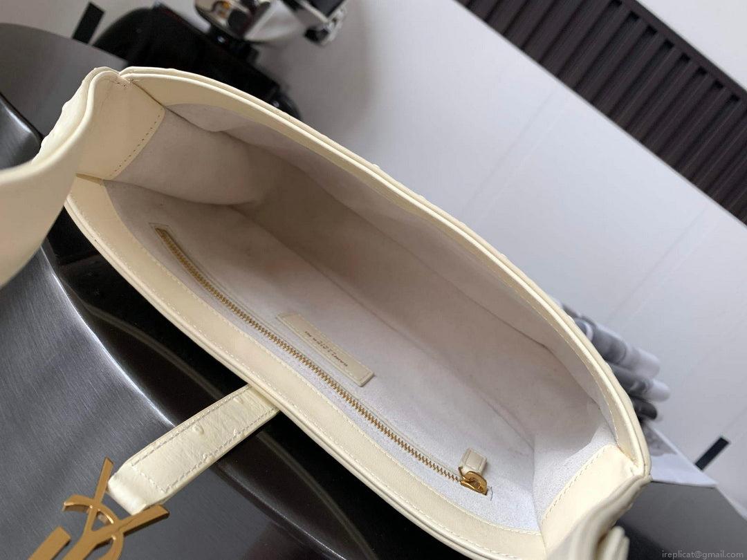 YSL LE5À7 657228 Hobo Bag Ostrich Leather
