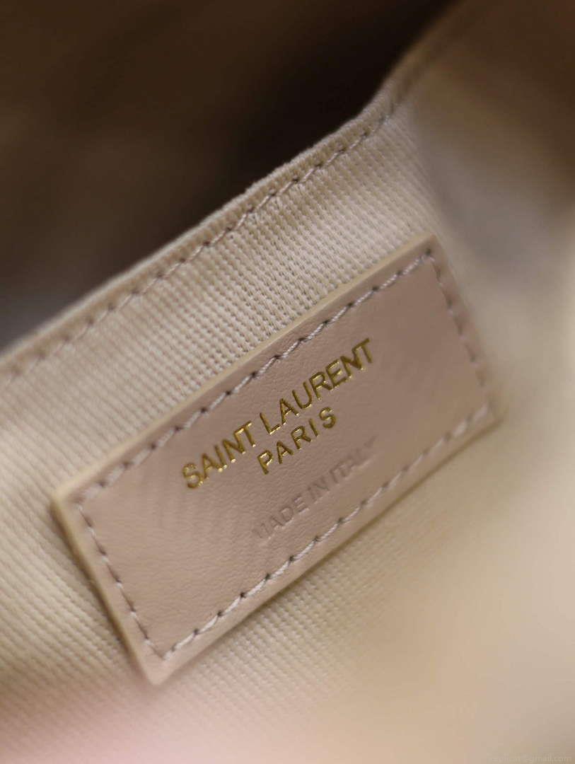 YSL 744579 Camera Bag In Raffia And Vegetable-Tanned Leather