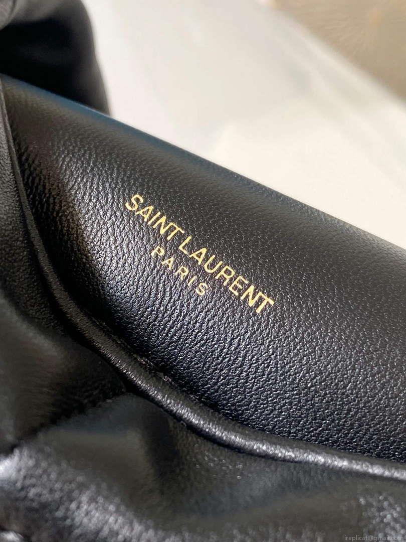 YSL 7593371 Puffer Toy Bag In Quilted Lambskin Black