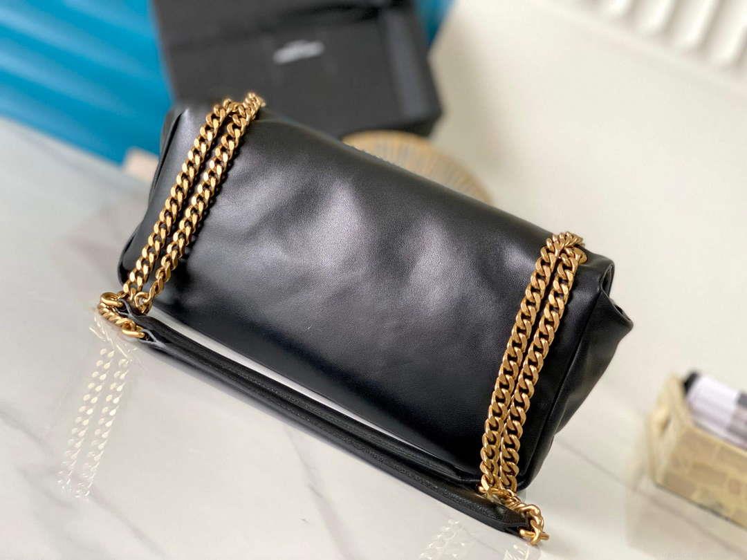 YSL 734153 Calypso In Lambskin Chain Bag Black