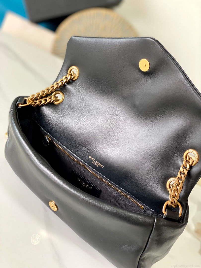 YSL 734153 Calypso In Lambskin Chain Bag Black
