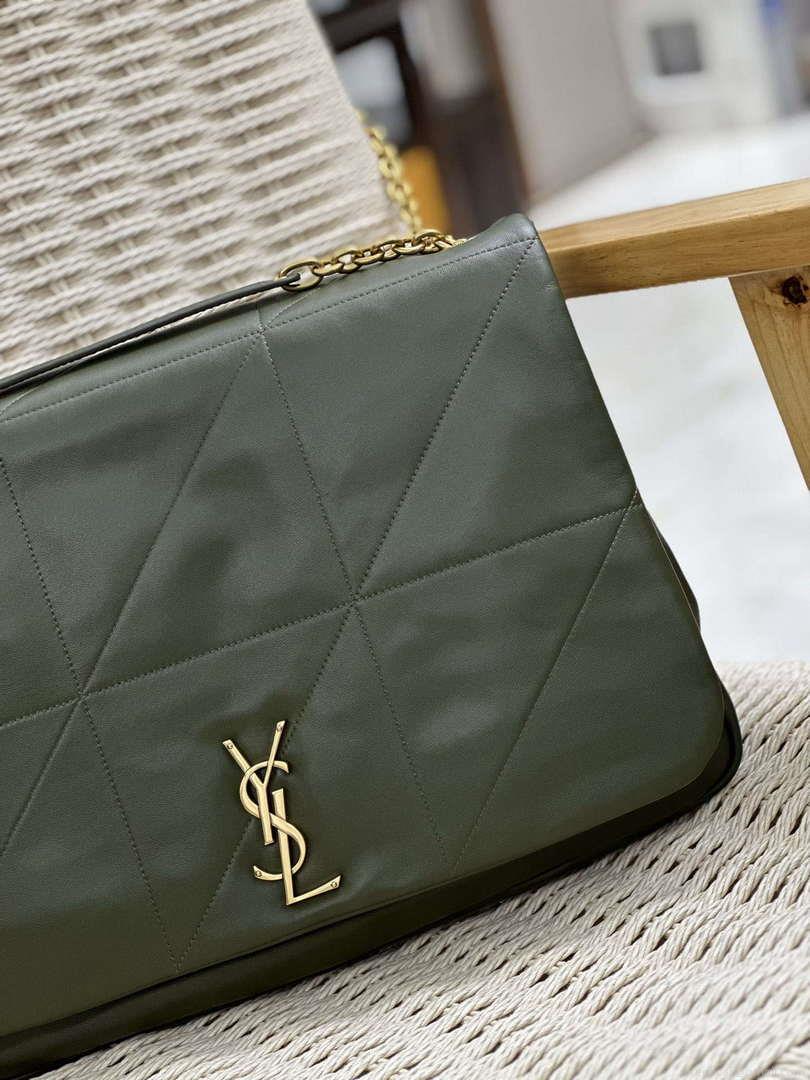 YSL 742431 JAMIE 4.3 In Lambskin Bag Dark Green
