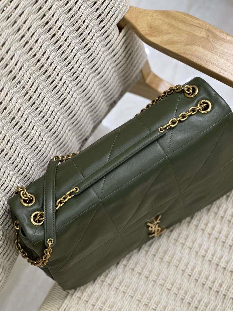 YSL 742431 JAMIE 4.3 In Lambskin Bag Dark Green