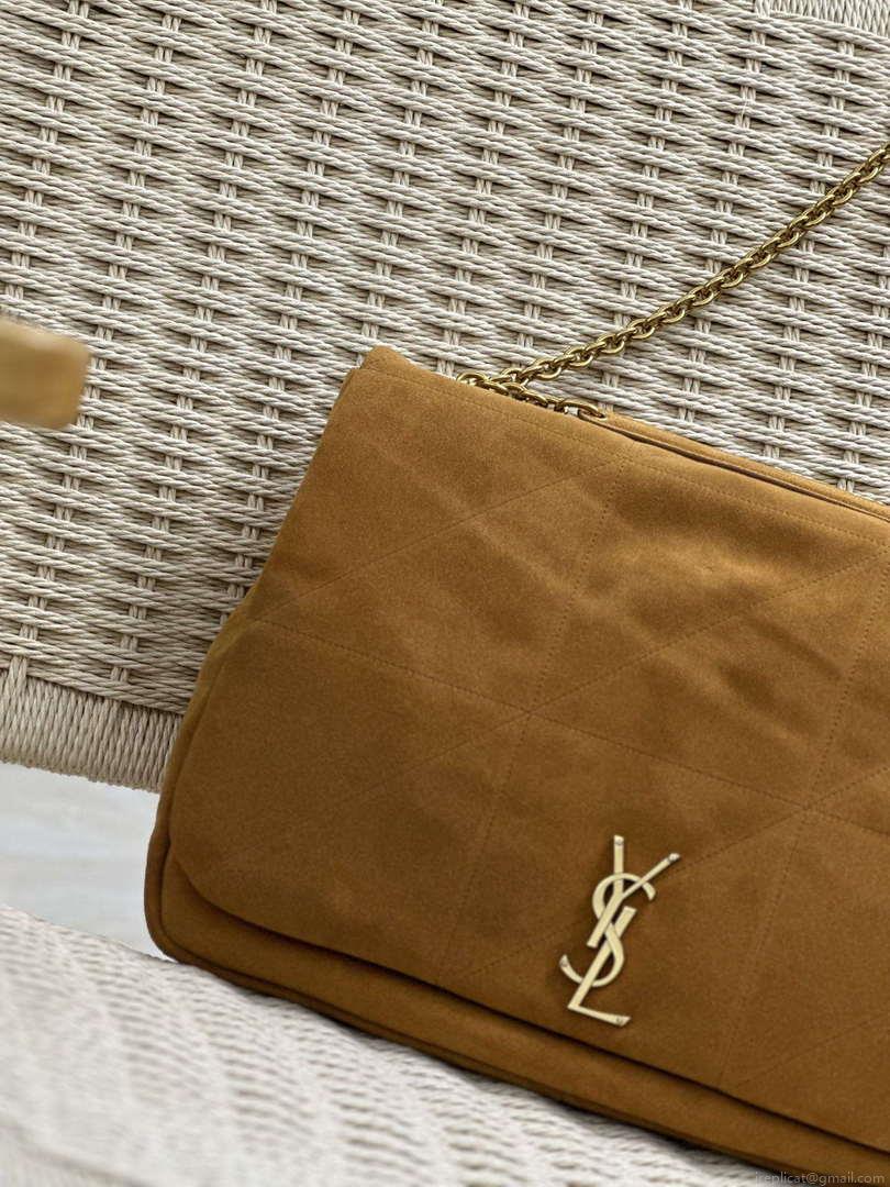 YSL 742431 JAMIE 4.3 In suede leather Bag Brown