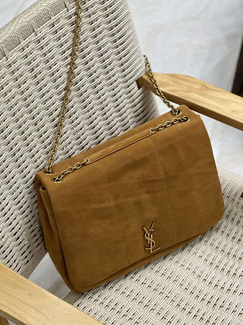 YSL 742431 JAMIE 4.3 In suede leather Bag Brown