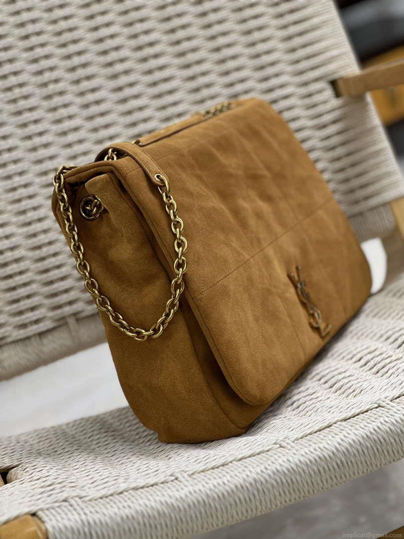 YSL 742431 JAMIE 4.3 In suede leather Bag Brown