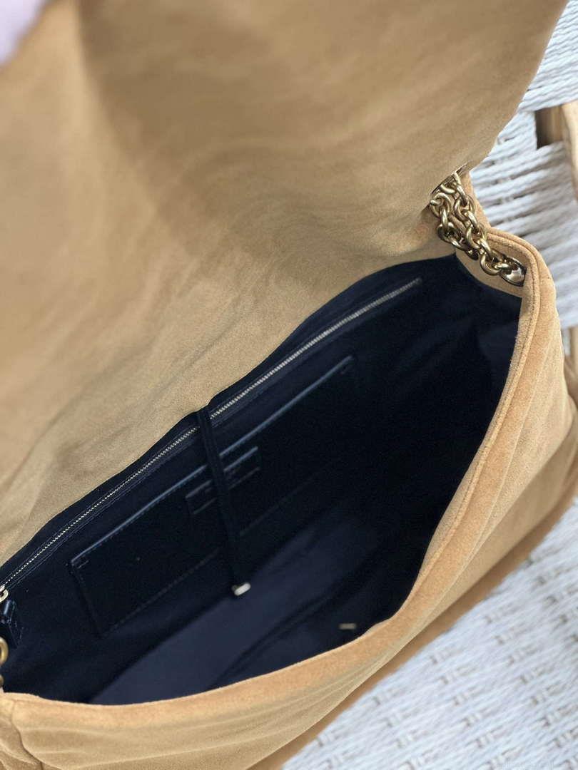 YSL 742431 JAMIE 4.3 In suede leather Bag Brown