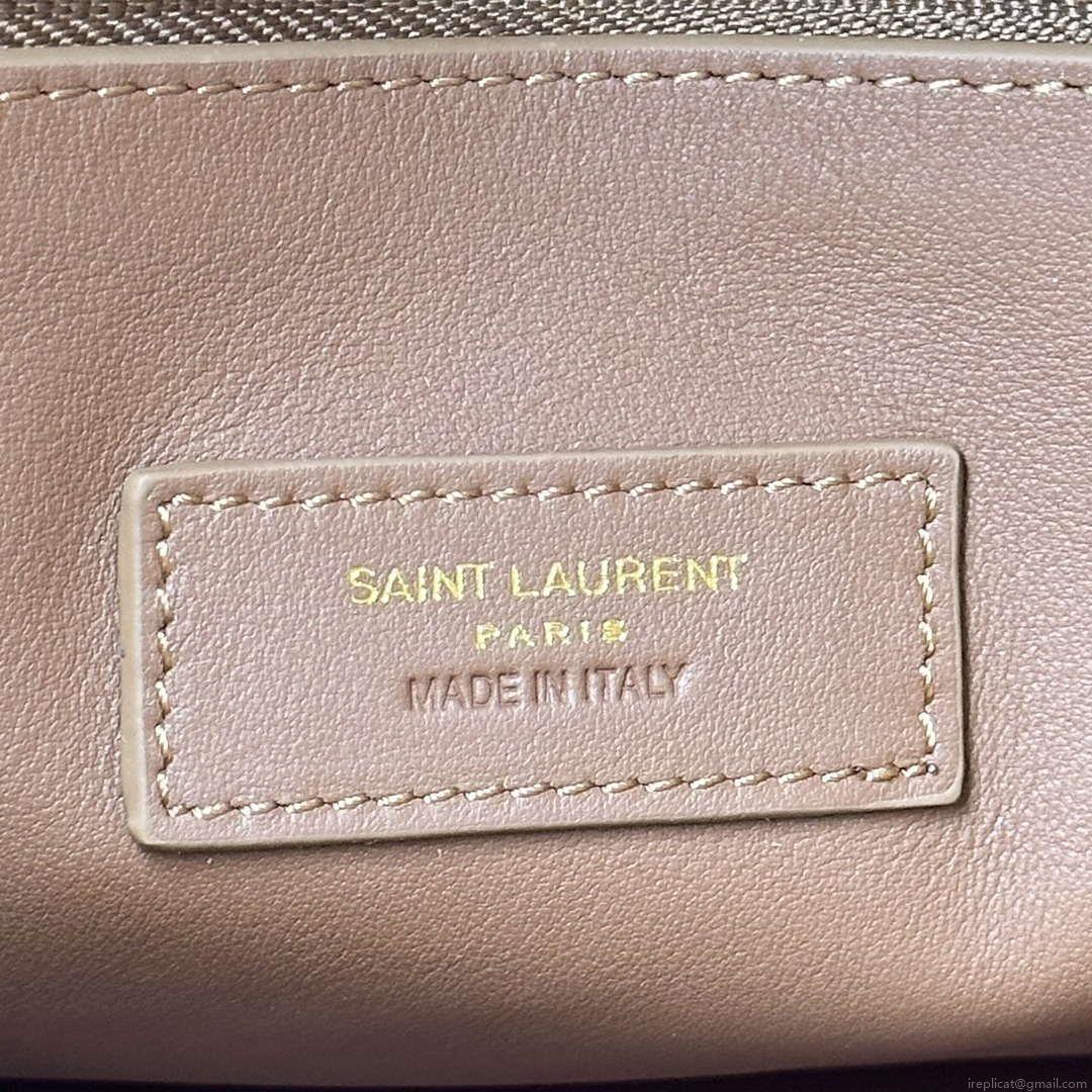 YSL 753837 LE 5 A 7 Supple Large In Suede Brown