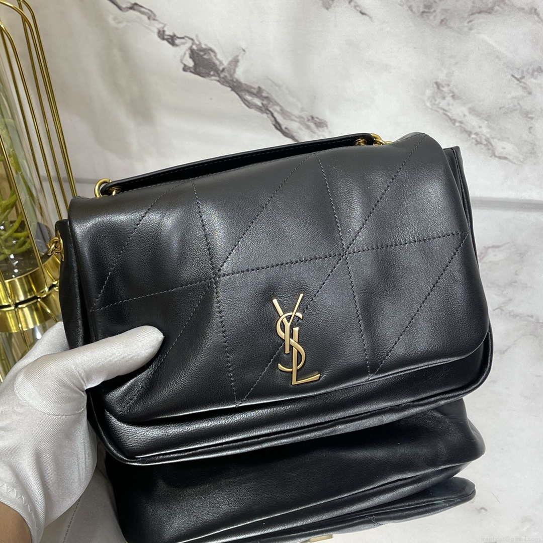 YSL 763475 JAMIE 4.3 Small in Lambskin Black