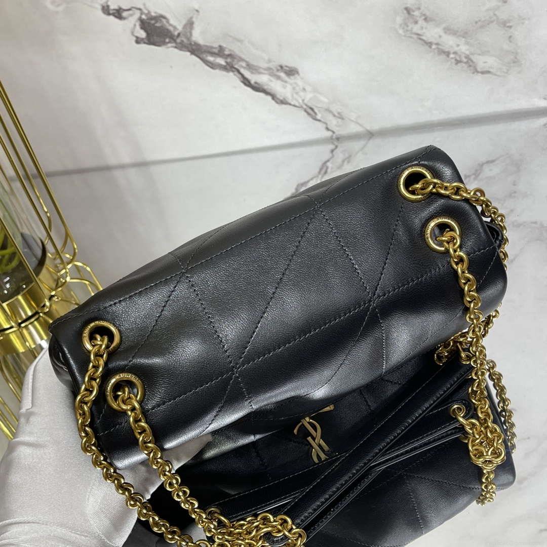 YSL 763475 JAMIE 4.3 Small in Lambskin Black