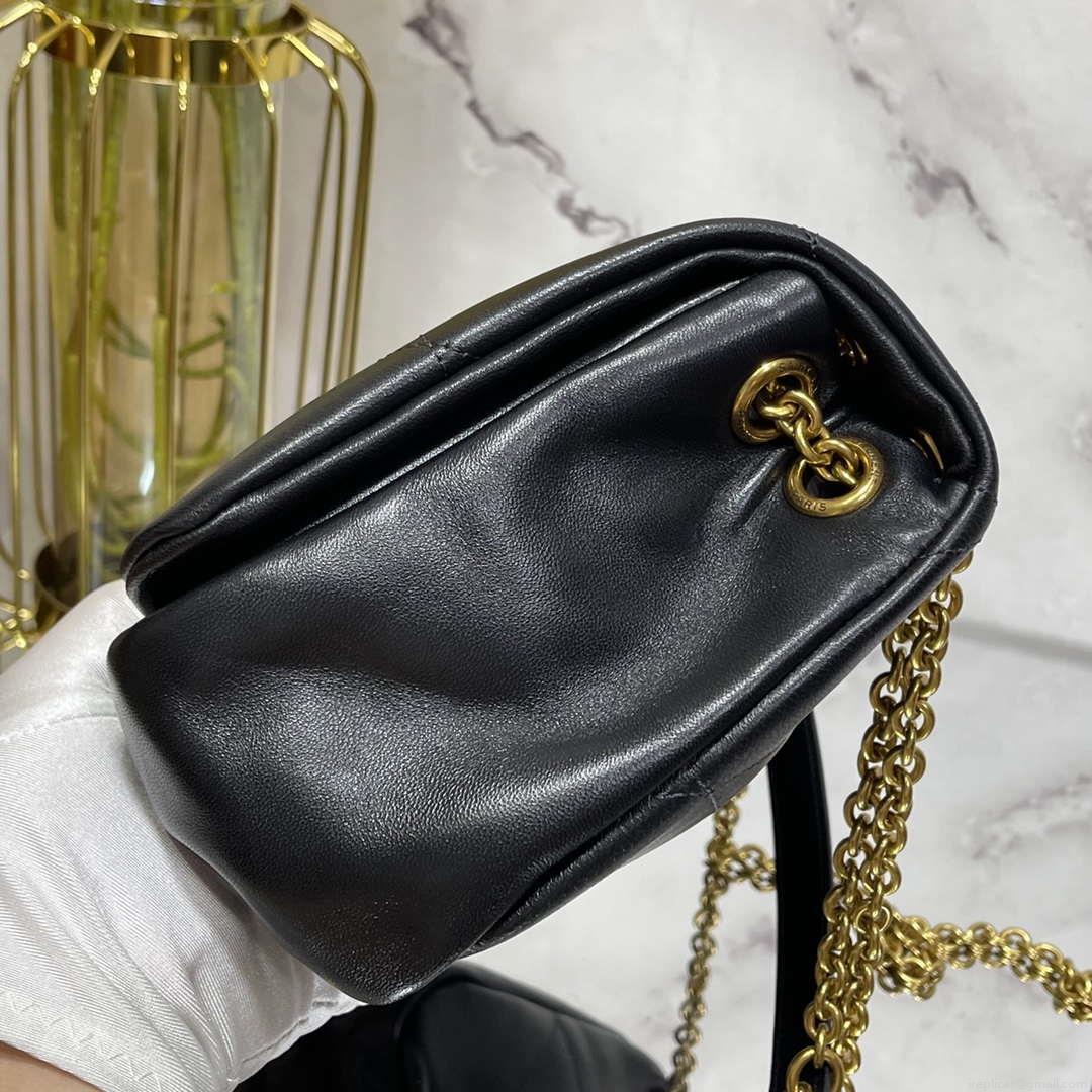 YSL 763475 JAMIE 4.3 Small in Lambskin Black