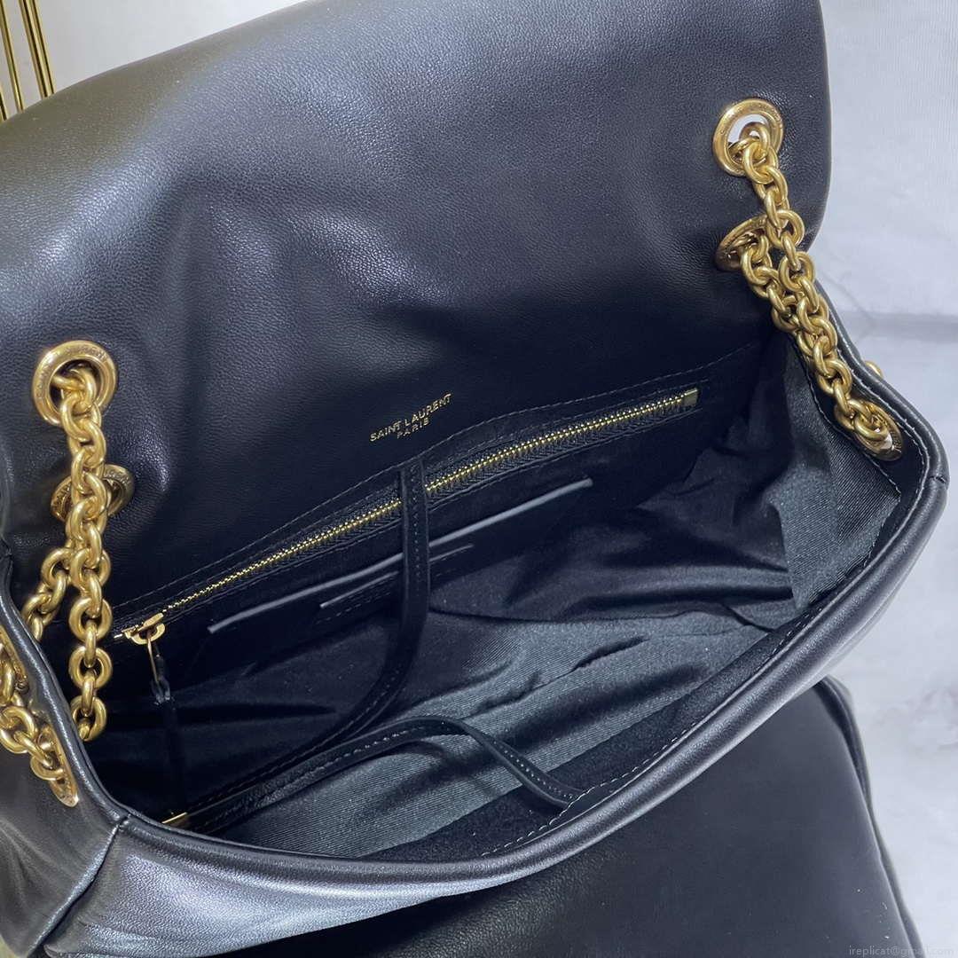 YSL 763475 JAMIE 4.3 Small in Lambskin Black