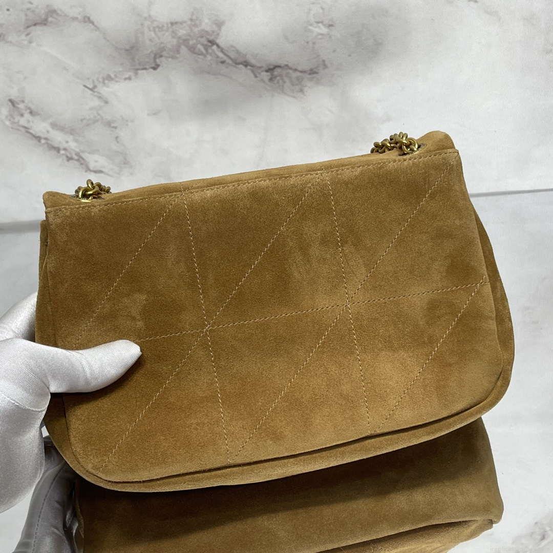 YSL 763475 JAMIE 4.3 Small In suede leather Bag Brown