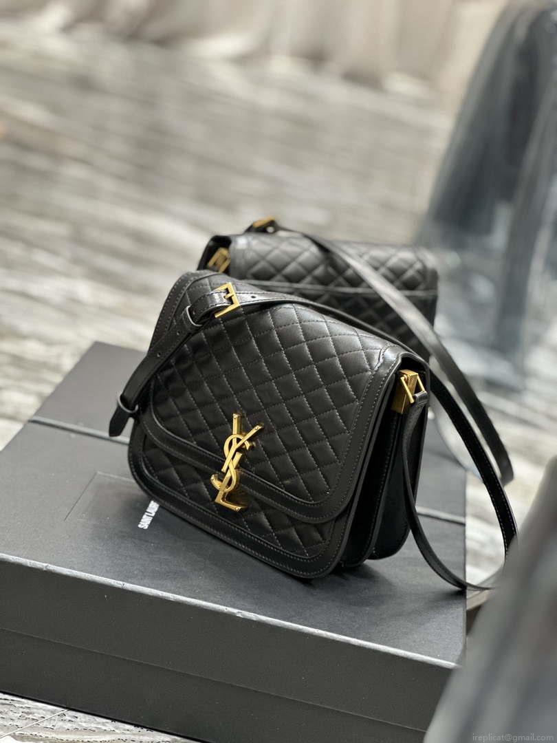 YSL 635025 Saint Laurent Solferino Medium Soft Satchel In Lambsikn Leather Black