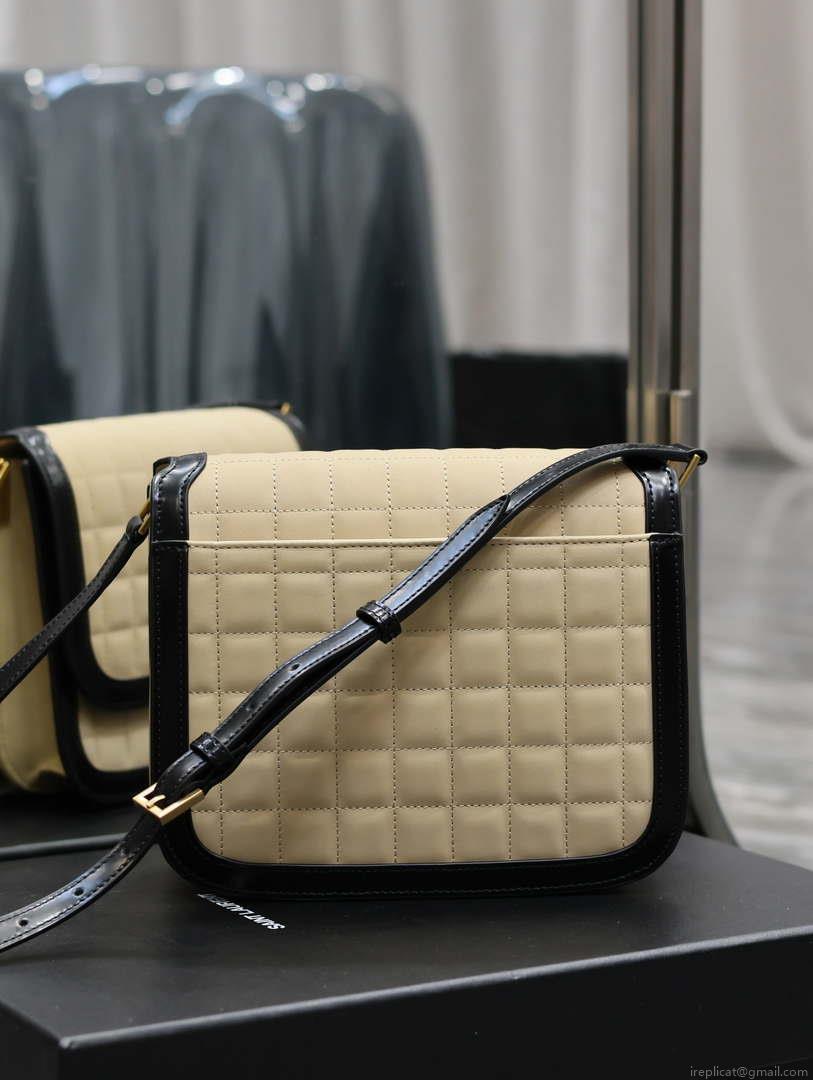 YSL 635025 Saint Laurent Solferino Medium Soft Satchel In Lambsikn Leather Apricot