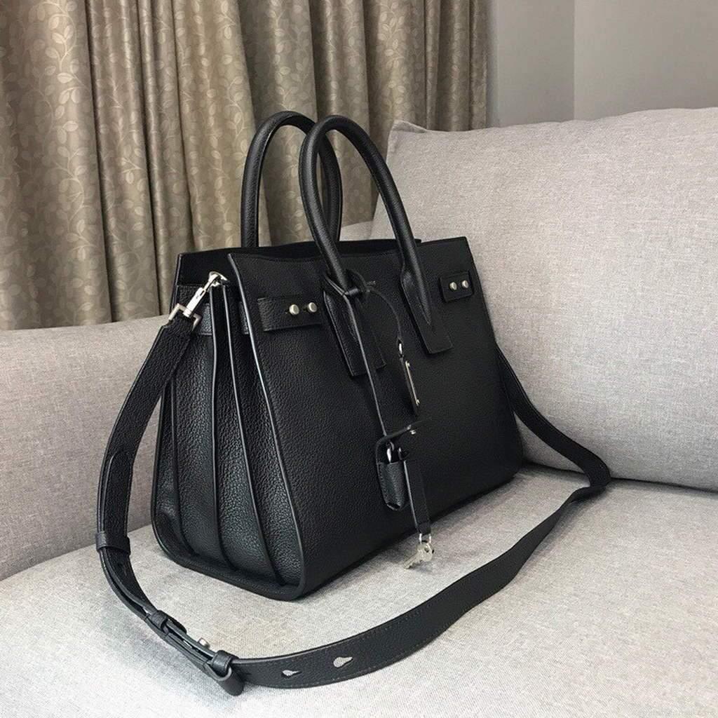 YSL 378299 Yves Saint Laurent Classic Sac De Jour Small in Grained Leather Black