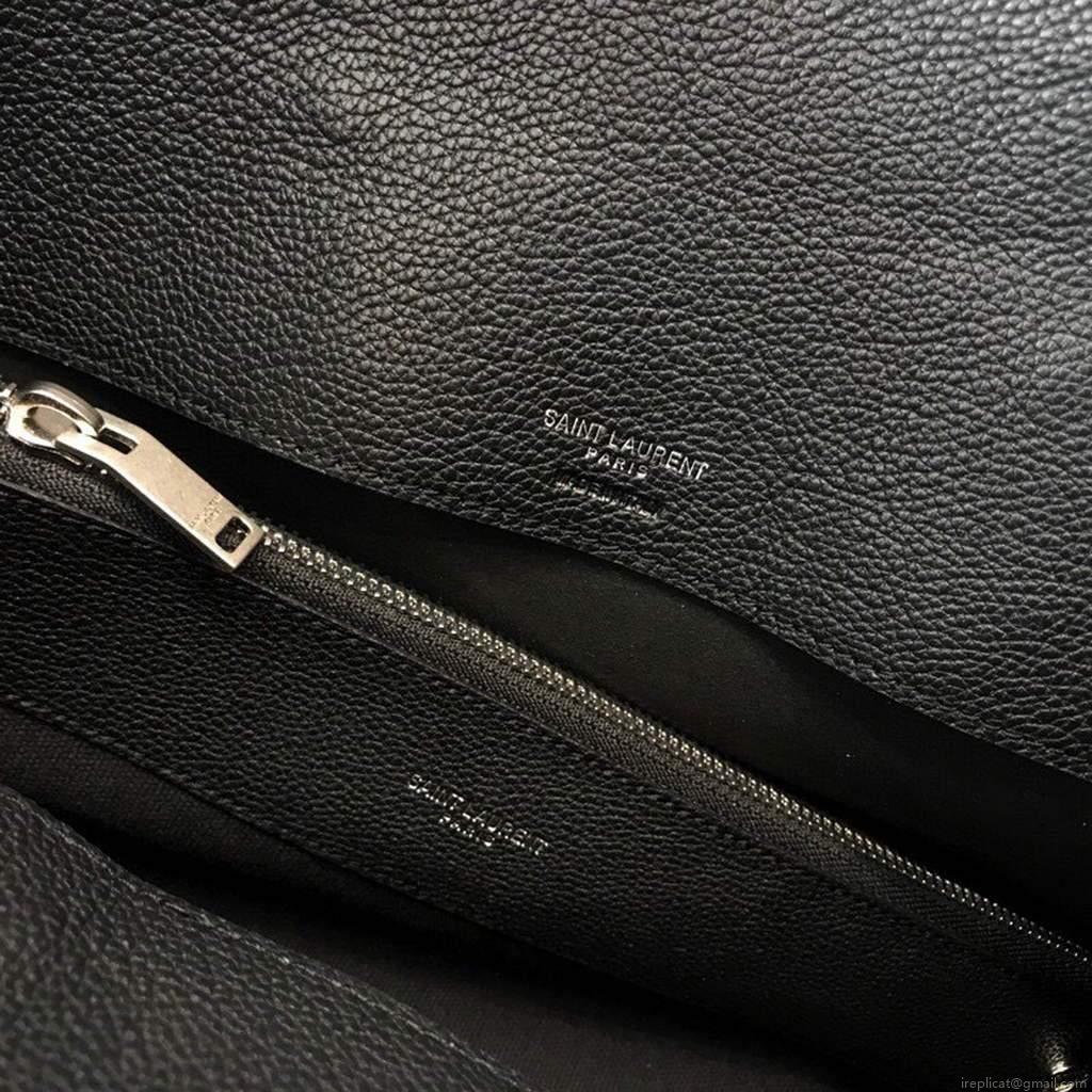YSL 378299 Yves Saint Laurent Classic Sac De Jour Small in Grained Leather Black