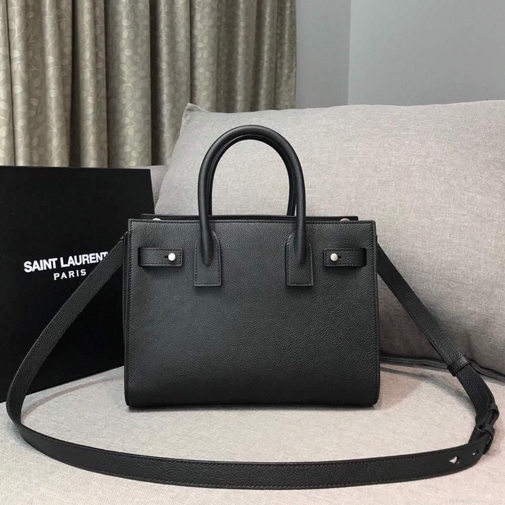 YSL 421863 Classic Sac de Jour Baby in Smooth Leather Black