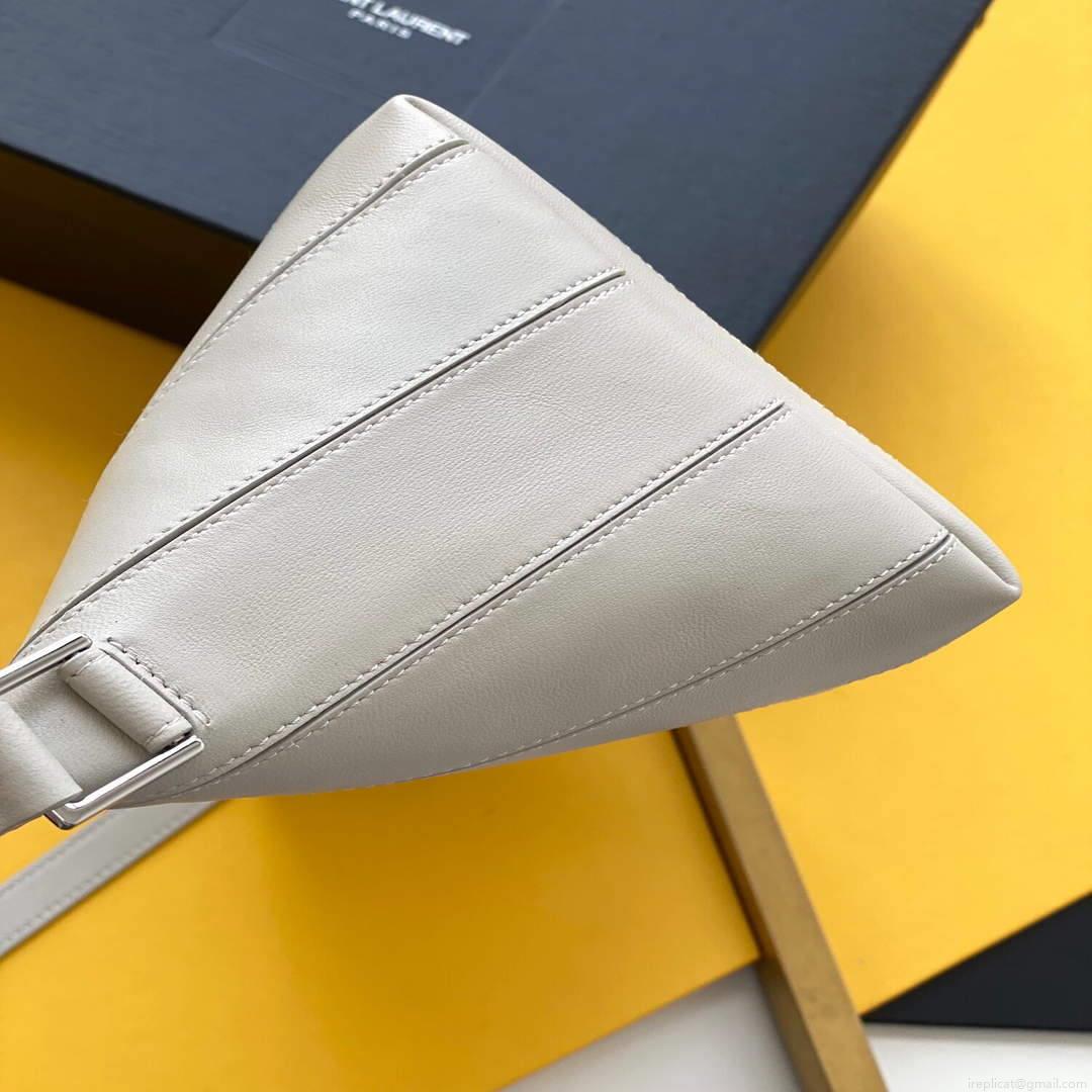 YSL 667490 Yves Saint Laurent LE Monogramme Crossbody Bag White
