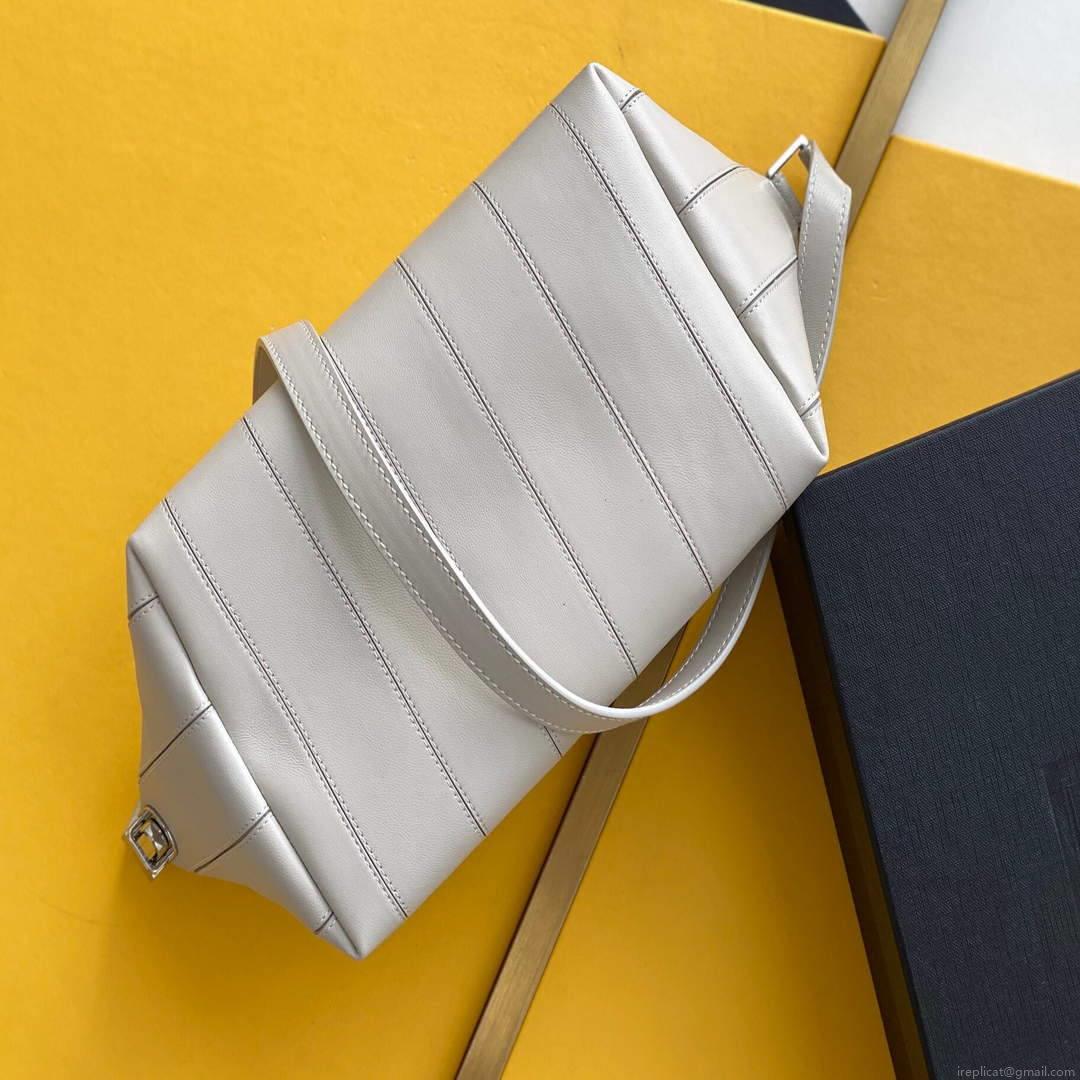 YSL 667490 Yves Saint Laurent LE Monogramme Crossbody Bag White