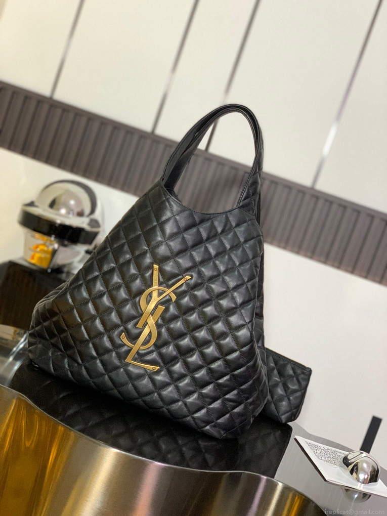 YSL 698651 Icare Maxi Shopping Bag In Quilted Lambskin