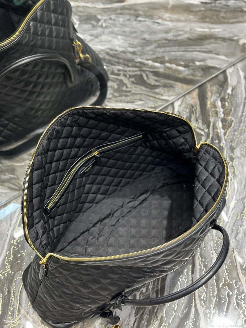 YSL 736009 Es Giant Travel Bag In Quilted Leather Maxi Supple Bag Gold