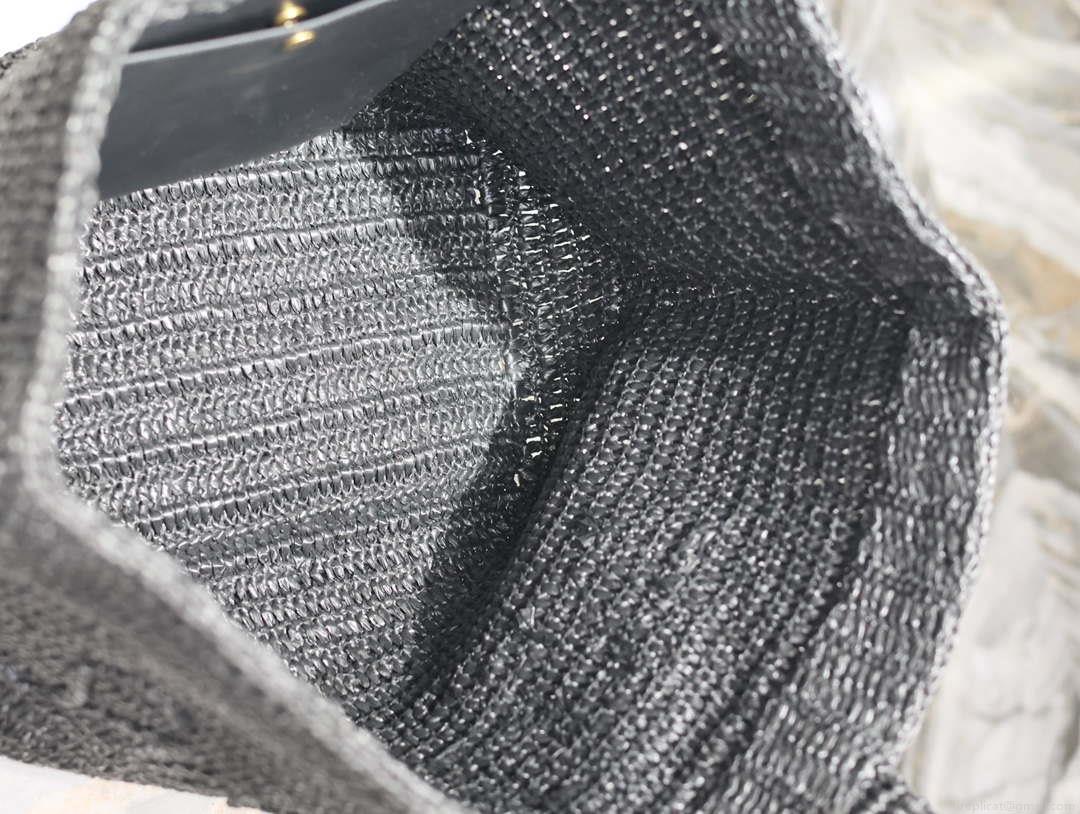YSL 776763 Saint Laurent Tote in Black Raffia