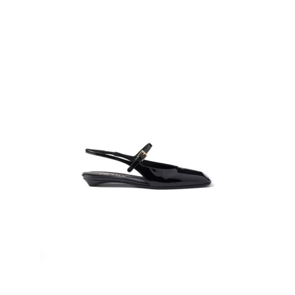 Prada Patent Leather Slingback Ballerinas