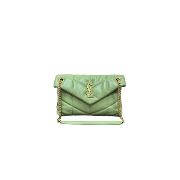 YSL PUFFER small in suede(HIGH-END GRADE)