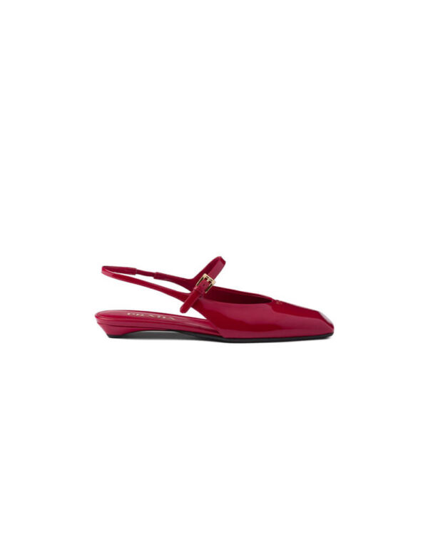 Prada Patent Leather Slingback Ballerinas