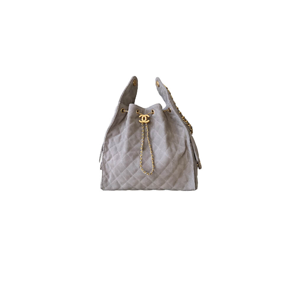 1-138-2-1.jpg CHANEL 25 Medium Handbag SUEDE(high-end grade) - Image 1
