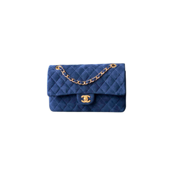 CHANEL Suede Classic Double Flap Handbag(HIGH-END GRADE)