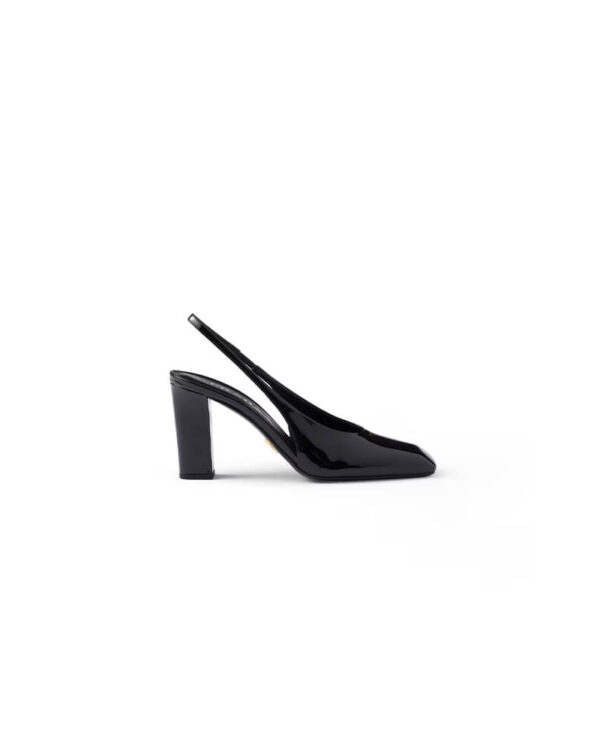 Prada Patent Leather Slingback Pumps 85 mm