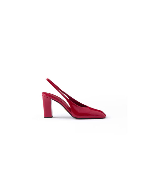 Prada Patent Leather Slingback Pumps 85 mm