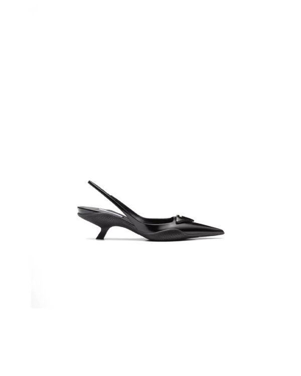 Prada Brushed Leather Slingback Pumps