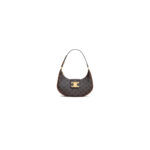 CELINE MEDIUM AVA TRIOMPHE BAG in Triomphe Canvas and calfskin