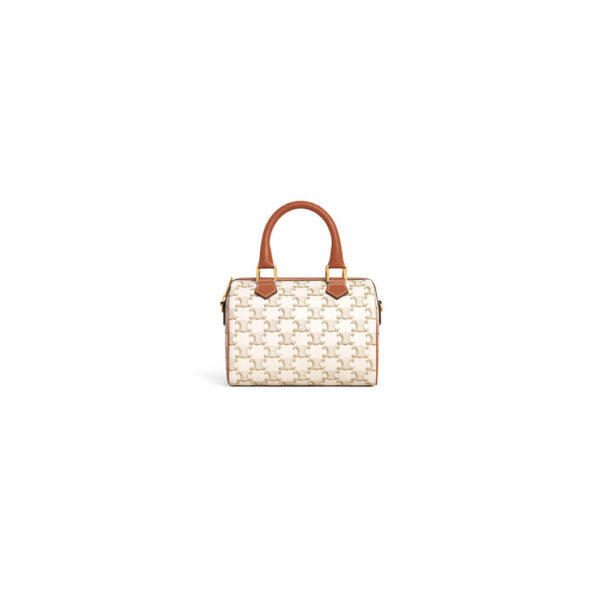 CELINE Small Boston IN Triomphe Canvas and calfskin