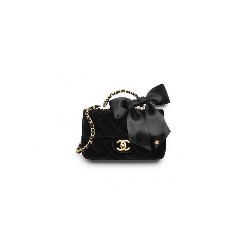 1-211-4.jpg Chanel MINI FLAP BAG WITH TOP HANDLE(HIGH-END GRADE) - Image 1