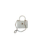 CHANEL Mini Flap Bag with Top Handle(HIGH-END GRADE)