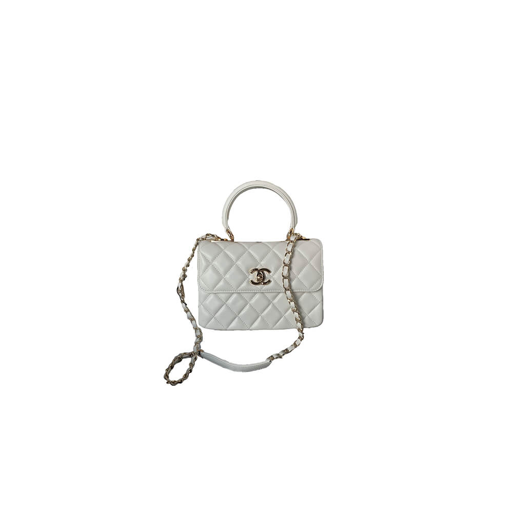 1-281-2.jpg CHANEL Mini Flap Bag with Top Handle(HIGH-END GRADE) - Image 1