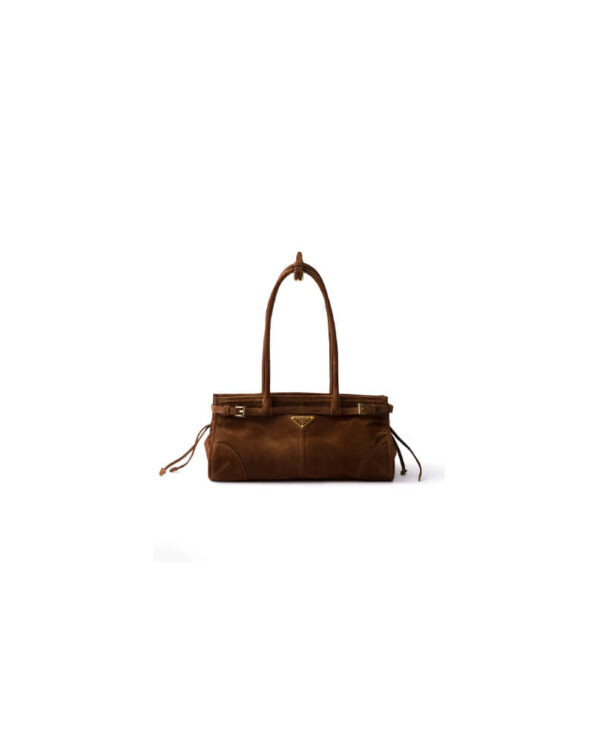 Prada Medium suede handbag(high-end grade)