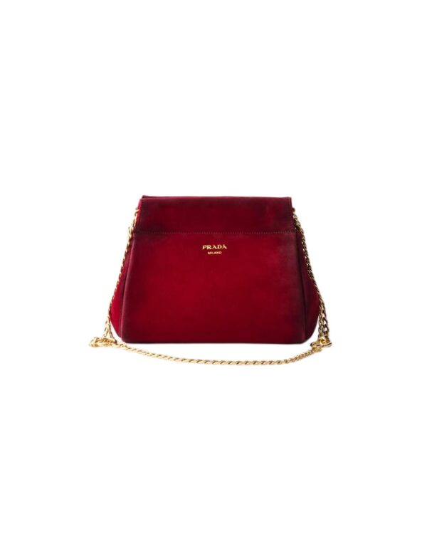 Prada Enchaine mini suede bag(HIGH-END GRADE)