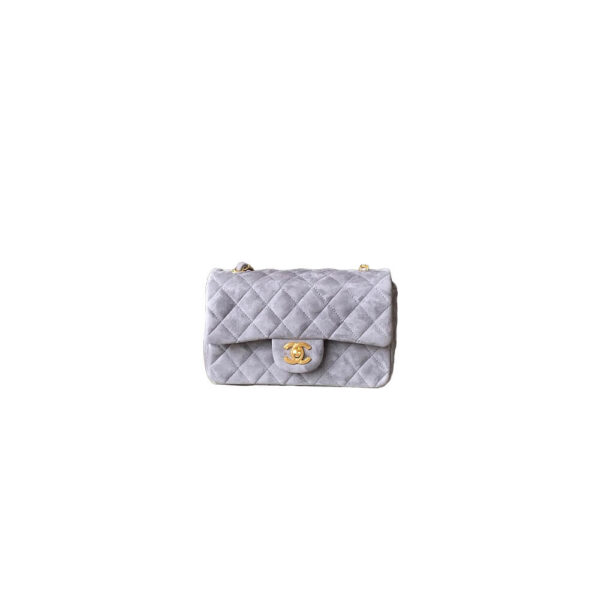 CHANEL SUEDE MINI FLAP BAG(HIGH-END GRADE)