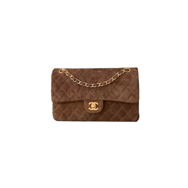 CHANEL Suede Classic Double Flap Handbag(HIGH-END GRADE)