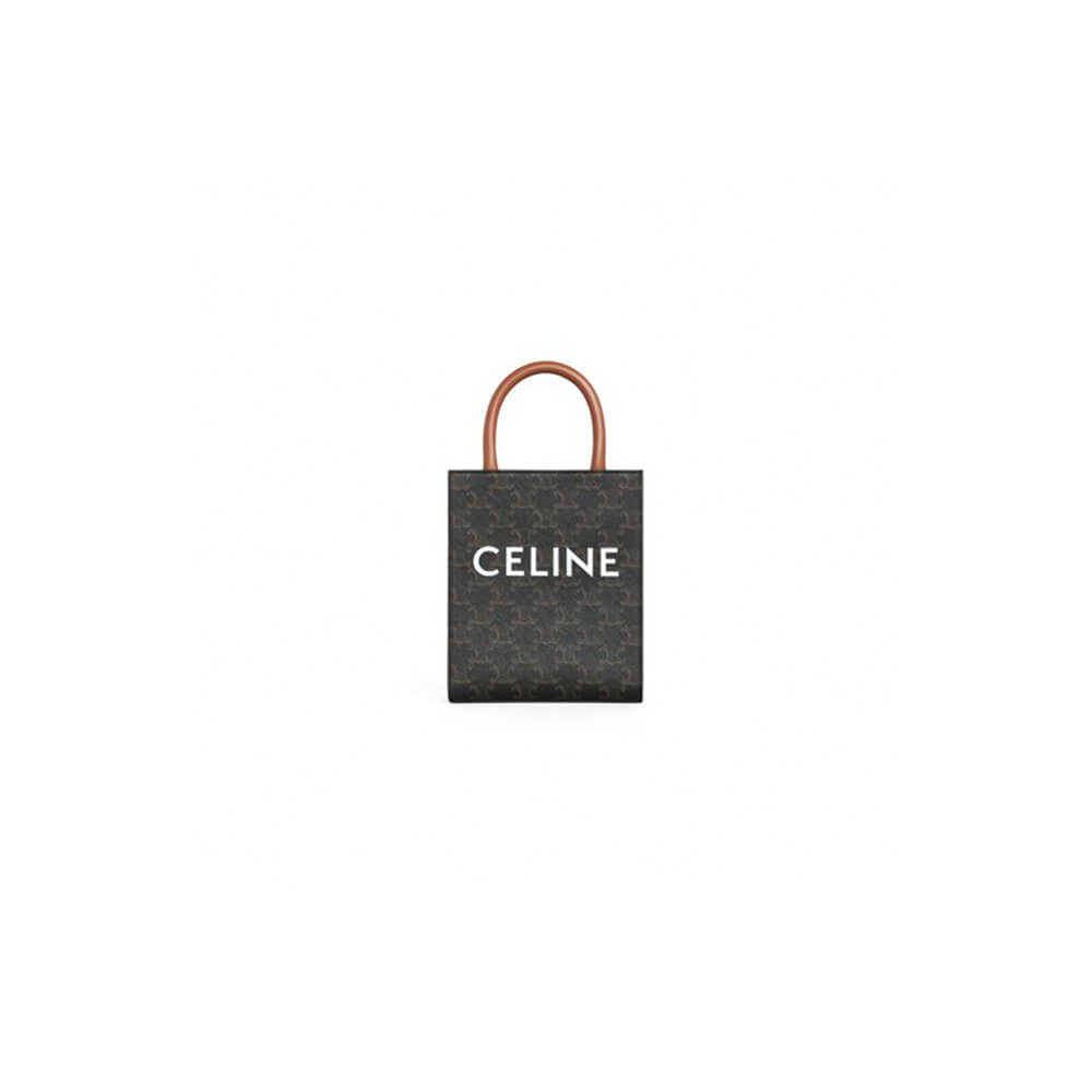 1-48-1-1.jpg CELINE Mini Vertical Cabas IN Triomphe Canvas with Celine print - Image 1
